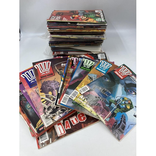 785 - A large collection of assorted Judge Dredd comics