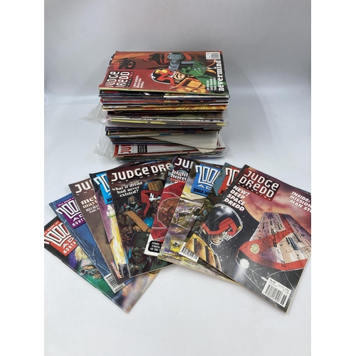 785 - A large collection of assorted Judge Dredd comics