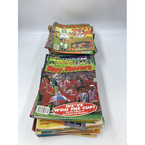 786 - A large collection of 1990s Roy of The Rovers comics