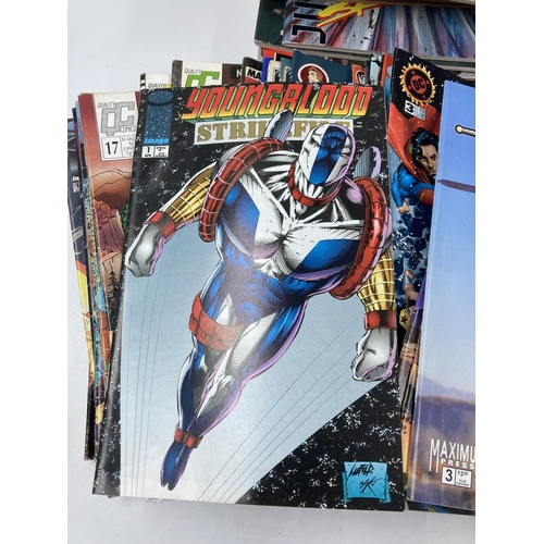 787 - A large collection of assorted comics to include 2000AD, Judge Dredd etc.