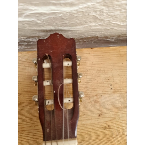 1402 - Four classical guitars, one Hohner MC-05 full size, two Eleca DAG-IN-36 ¾ size and one Audition ¾ si... 