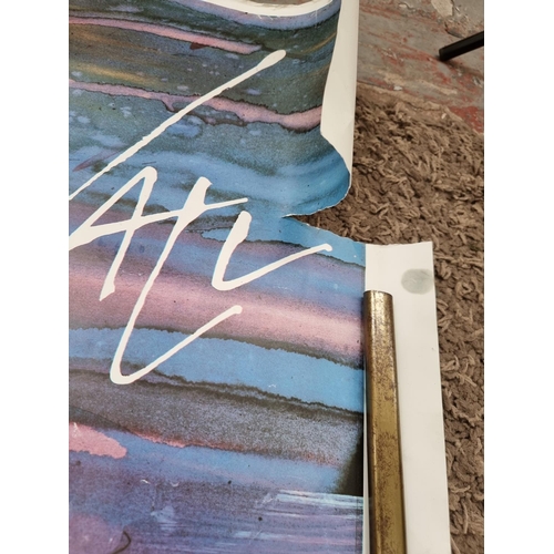 1404 - Two vintage posters, one Pink Floyd The Wall - approx. 107cm x 95cm and one Sonic Youth Dirty - appr... 