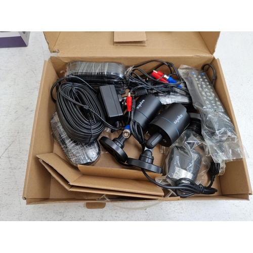 1458 - Three items of home security equipment, one boxed Yale Smart Living HD CCTV system, one vintage RCA ... 