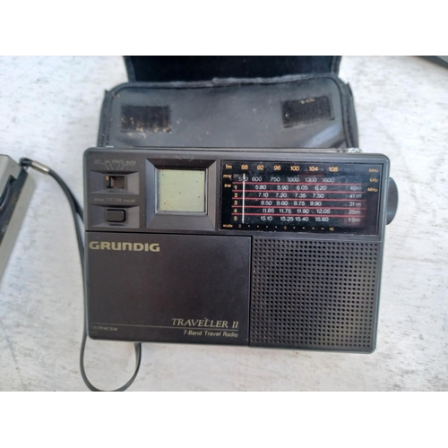 1269 - A collection of radios to include Sony ICF-7600D four band PLL synthesised receiver, cased Grundig T... 