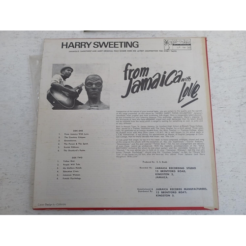 1328 - Four Jamaican records, one Harry Sweeting 'From Jamaica With Love' vinyl LP (Port-O-Jam LP106 sleeve... 