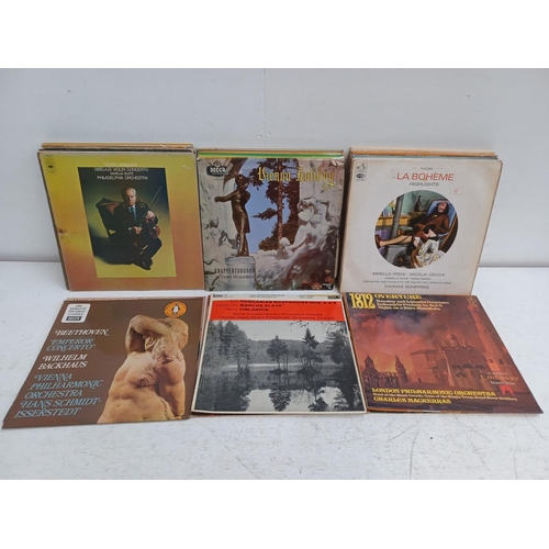 1334 - A collection of classical vinyl records to include Ravel/Tchaikovsky/Prokofieff (DGM18336), Beethove... 