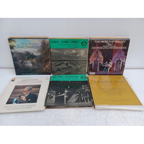 1334 - A collection of classical vinyl records to include Ravel/Tchaikovsky/Prokofieff (DGM18336), Beethove... 