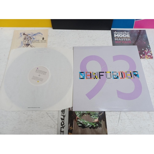 1343 - Seven vinyl records to include New Order 'Confusion' (FAC93), New Order 'Blue Monday' (FAC73), Sham ... 