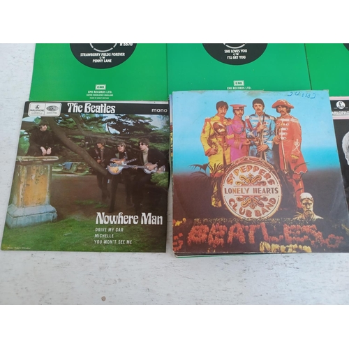 1350 - A collection of The Beatles vinyl records - see images for titles