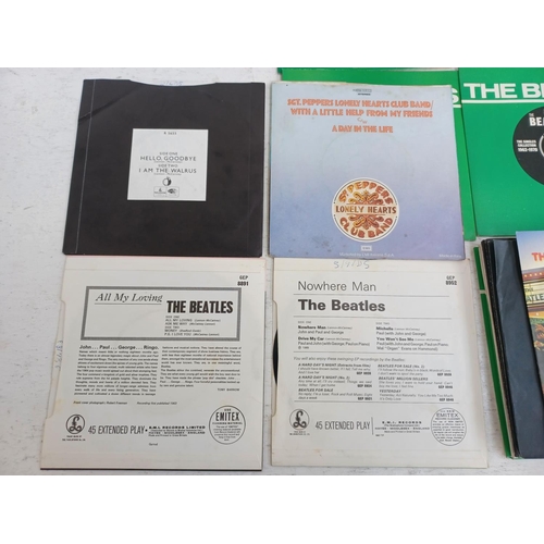 1350 - A collection of The Beatles vinyl records - see images for titles