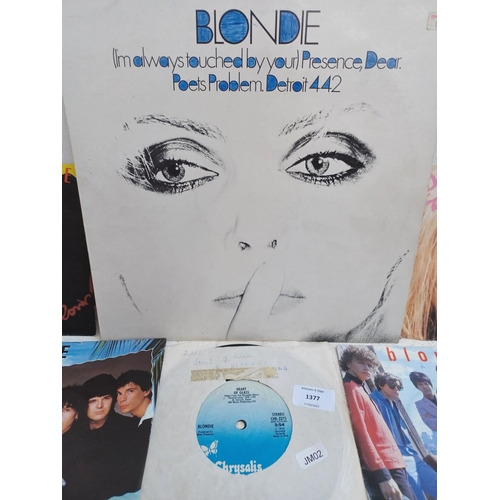 1377 - A collection of Blondie and Debbie Harry vinyl records - see images for titles