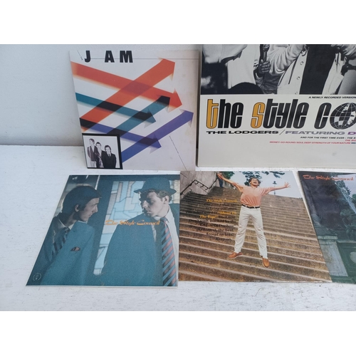 1387 - Eight The Jam and The Style Council vinyl records - see images for titles