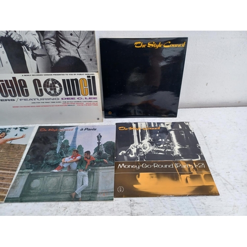 1387 - Eight The Jam and The Style Council vinyl records - see images for titles