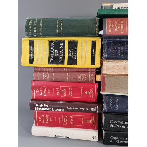 797C - A large collection of medical books to include Copeman's textbook of the rheumatic diseases volumes ... 