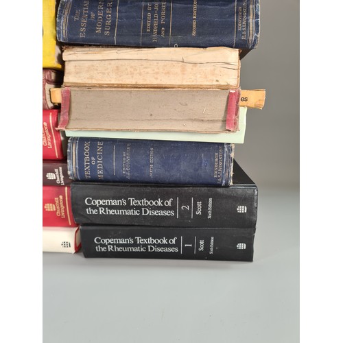 797C - A large collection of medical books to include Copeman's textbook of the rheumatic diseases volumes ... 