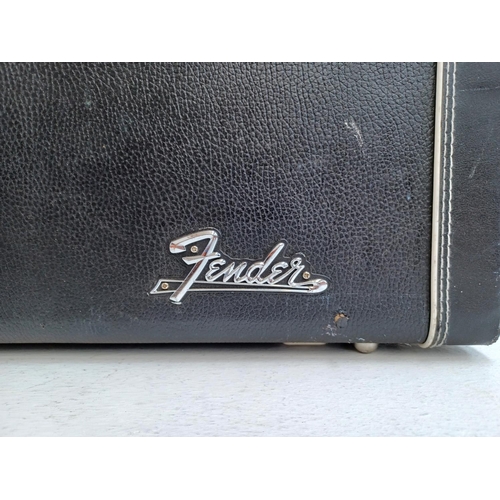 1408A - An electric bass hard case with Fender logo - approx. internal length 46