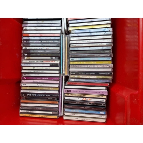 1312 - Four boxes containing a collection of CDs - see images for titles