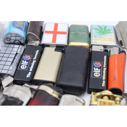 107 - Twenty five assorted cigarette lighters