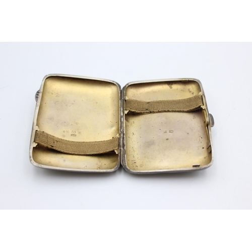 229 - An Edwardian Joseph Gloster hallmarked Birmingham sterling silver cigarette case, dated 1905 - appro... 