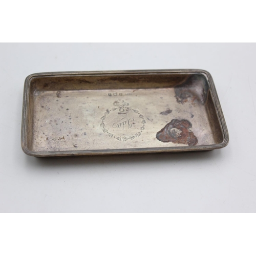 245 - An antique hallmarked Birmingham sterling silver pin/trinket dish, dated 1909 - approx. gross weight... 