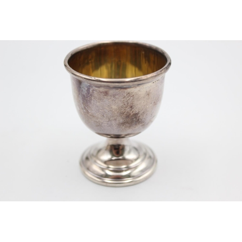 247 - Two pieces of antique .925 sterling silver, egg cup and condiment dish - approx. gross weight 55 gra... 