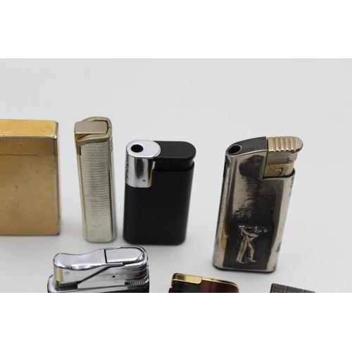 84 - Ten assorted vintage Colibri cigarette lighters