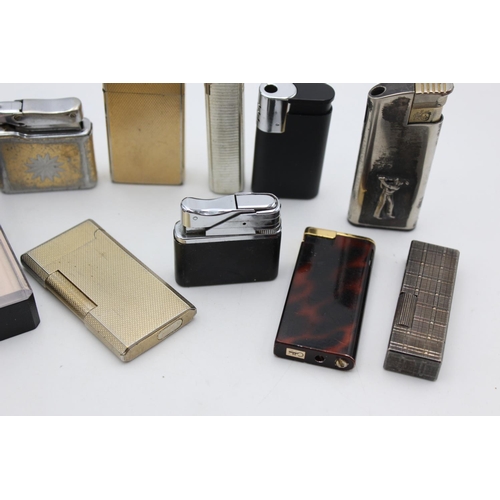 84 - Ten assorted vintage Colibri cigarette lighters