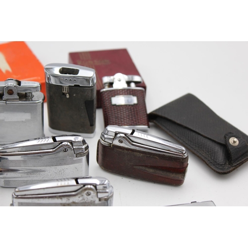 87 - Ten assorted vintage Ronson cigarette lighters