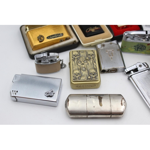 92 - A collection of assorted branded cigarette lighters