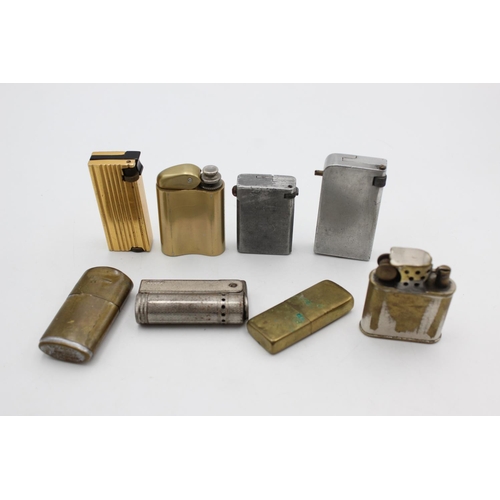 94 - Eight assorted vintage cigarette lighters to include lift arm, Imco, Orlik Sport etc.