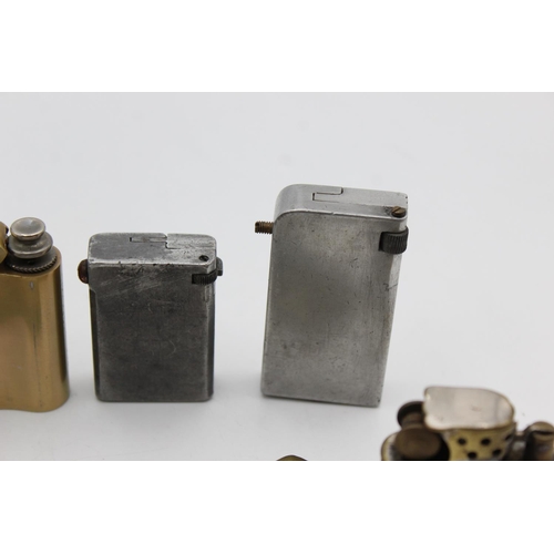 94 - Eight assorted vintage cigarette lighters to include lift arm, Imco, Orlik Sport etc.