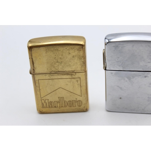 97 - Three assorted Zippo cigarette lighters