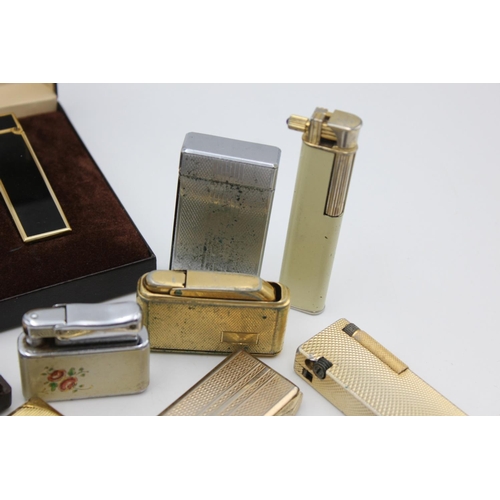 101 - Ten assorted vintage Colibri cigarette lighters