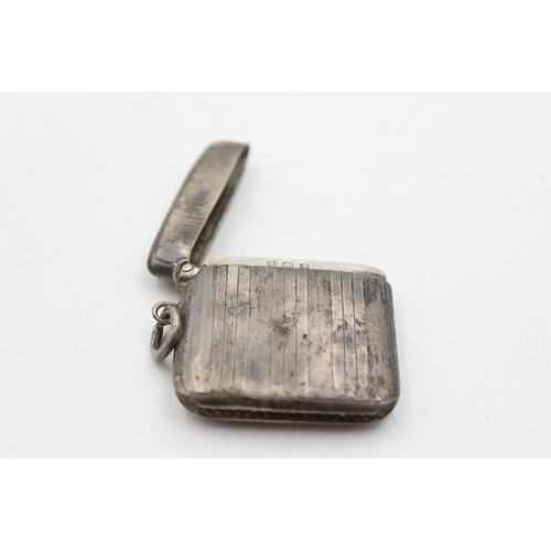 216 - An Edwardian Charles Edwin Turner hallmarked Birmingham sterling silver vesta case, dated 1909 - app... 