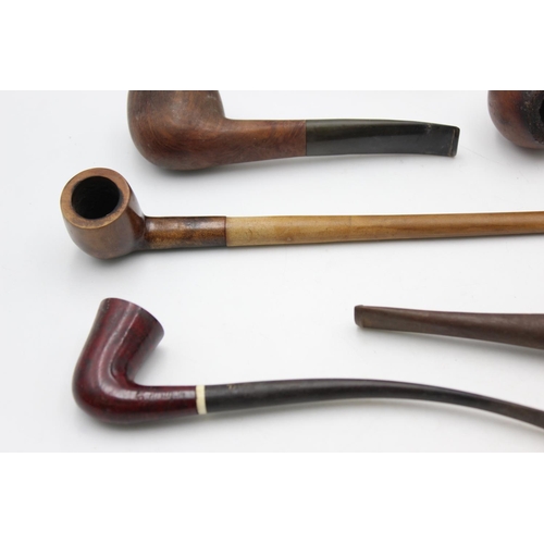 1363 - Eight vintage Estate smoking pipes to include Dr Plumb, Barling, Comoy's, Churchwarden etc.