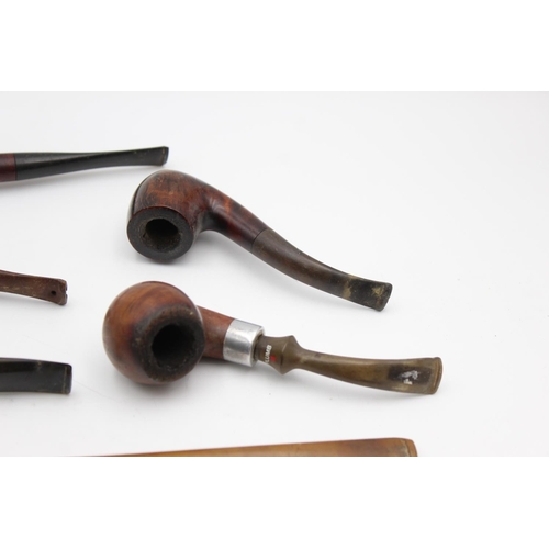 1363 - Eight vintage Estate smoking pipes to include Dr Plumb, Barling, Comoy's, Churchwarden etc.