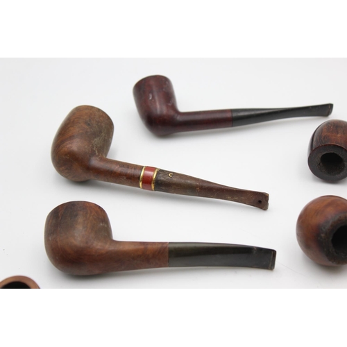 1363 - Eight vintage Estate smoking pipes to include Dr Plumb, Barling, Comoy's, Churchwarden etc.