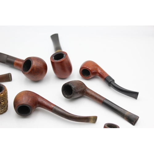 1364 - Ten assorted vintage Estate smoking pipes to include Corn Cob, Pax, Londoner, Medway etc.