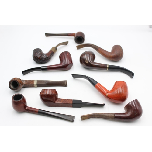 1365 - Ten assorted vintage Estate smoking pipes to include GBD, Old Bond, Ascot, Briar etc.