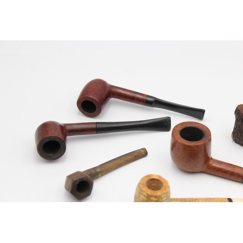 1366 - Ten assorted vintage Estate smoking pipes to include Clifton, Turf, Corn Cob, Nobby etc.