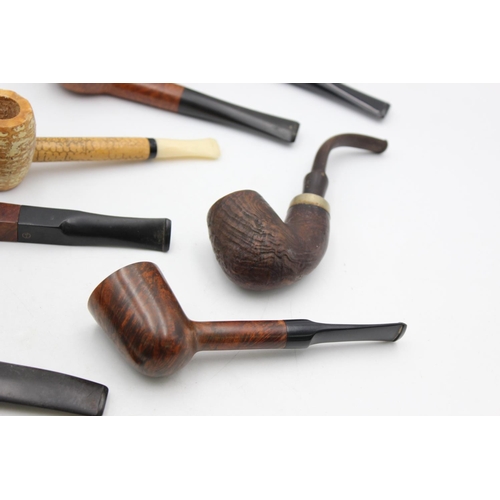 1366 - Ten assorted vintage Estate smoking pipes to include Clifton, Turf, Corn Cob, Nobby etc.