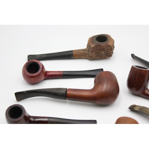 1368 - Ten assorted vintage Estate smoking pipes to include Invicta, P. Viou, Turf etc.