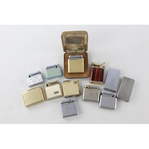 1370 - Ten assorted vintage Ronson cigarette lighters