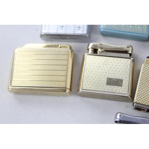 1370 - Ten assorted vintage Ronson cigarette lighters