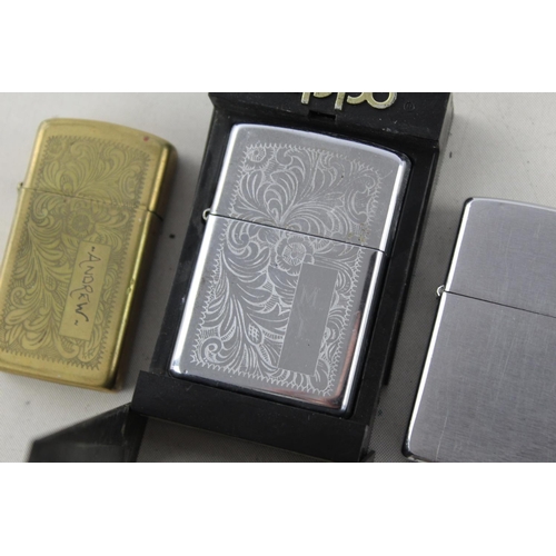 1373 - Three assorted Zippo cigarette lighters