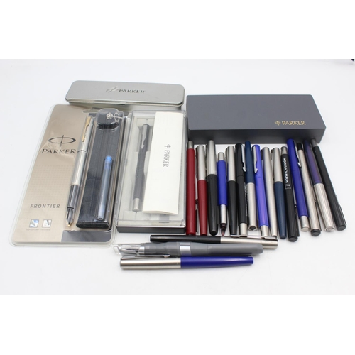 1384 - Twenty assorted Parker fountain pens