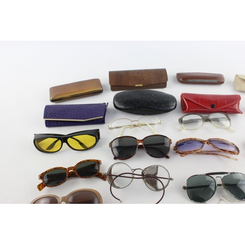 174 - A collection of assorted vintage sunglasses and spectacles