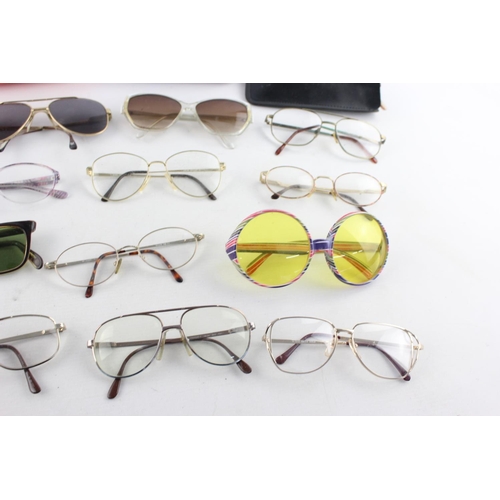 175 - A collection of assorted vintage sunglasses and spectacles