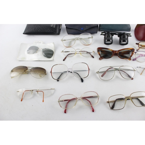 176 - A collection of assorted vintage sunglasses and spectacles