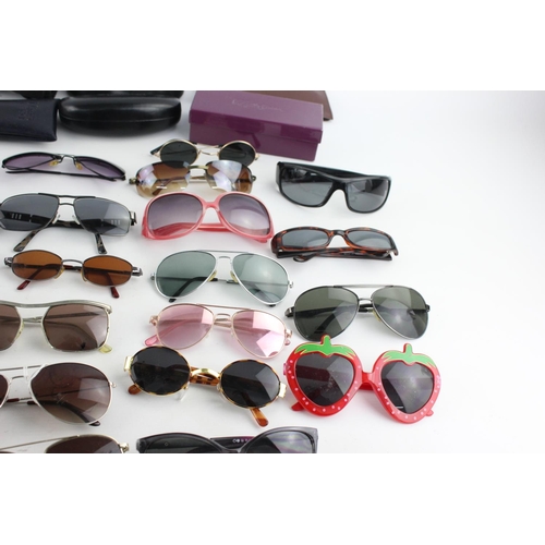 177 - A large collection of assorted sunglasses to include Ted Baker, Pilgrim, Lee Cooper etc.